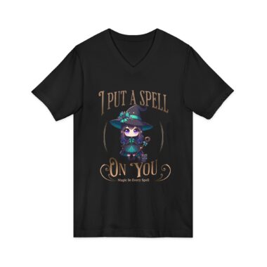 Witchy Cute Tee – "I Put a Spell on You" V‑Neck T-Shirt