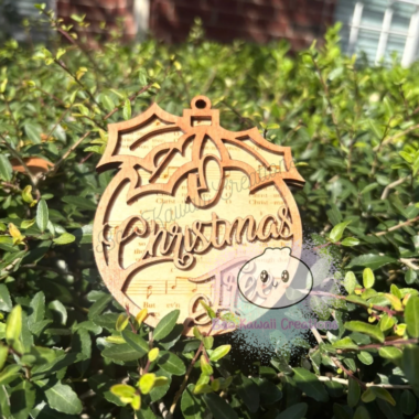 Wooden Christmas Ornament (Oh Christmas Tree)